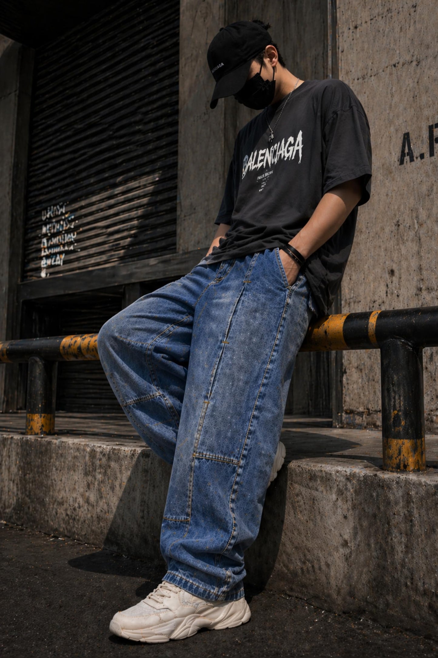 Ben Martin Men Jeans || Baggy Fit Jean's for Man || Loose Fit High Rise Denim || Stretchable Casual Wear Jean,s || Dance Rap Rapping Style Pant for Men || Denim Cotton Jeans (0)