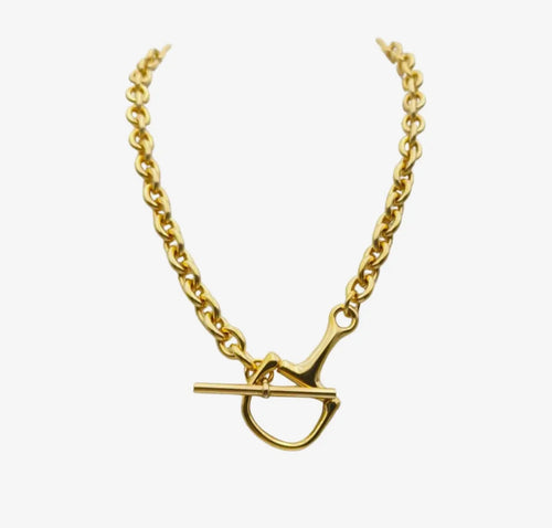 Chunky Equestrian Bit Chain Necklace