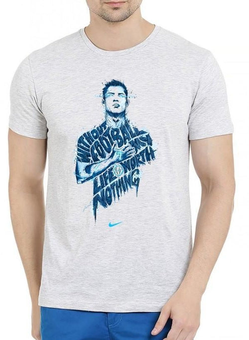 Half Sleeves Melange T-shirt